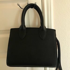 Vegan leather crossbody satchel